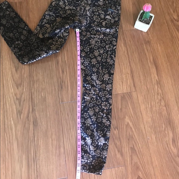 7 For All Mankind Floral Corduroy Jeans - Picture 7 of 7